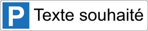 WUNSCHTEXT - Kennzeichen Parkplatz - zweizeilig - 52 x 11 cm - 4 mm Alu Verbundmaterial