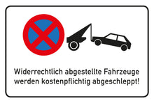 Laden Sie das Bild in den Galerie-Viewer, Parken Verboten Schild