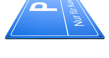 Laden Sie das Bild in den Galerie-Viewer, Nur für Kunden - Schild - Querformat - blau - 4 mm Alu Verbundplatte